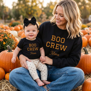 Boo Crew Mama Familie Halloween Sweatshirt