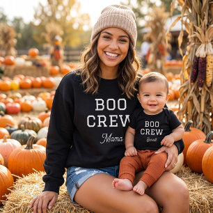 Boo Crew Mama Familie Halloween Sweatshirt