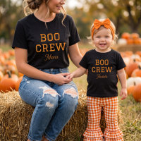 Boo Crew Mama Familie passende Halloween-Kleidung