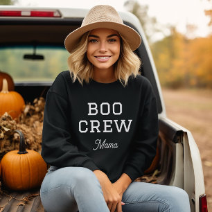 Boo Crew Mama Family Halloween Sweatshirt