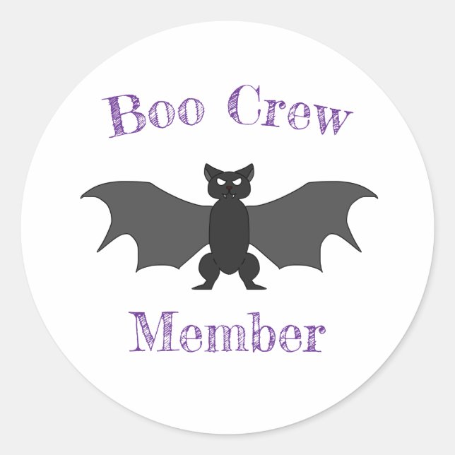 Boo Crew Member Bat Sticker Set (Vorderseite)