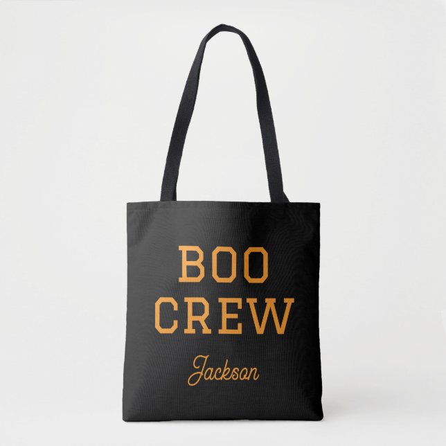 Boo Crew Mit Monogramm Halloween (Vorderseite)