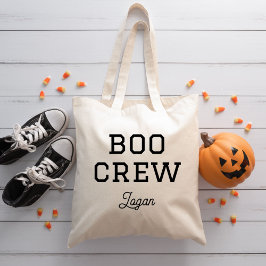 Boo Crew Mit Monogramm Halloween Tragetasche