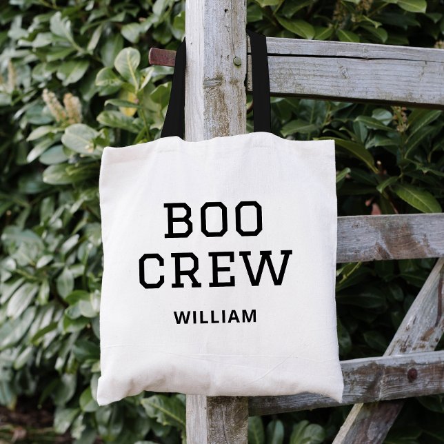 Boo Crew Mit Monogramm Halloween Tragetasche (Von Creator hochgeladen)