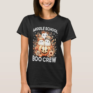 Boo Crew Mittelstufenlehrer Frauen Männer Kind Hal T-Shirt