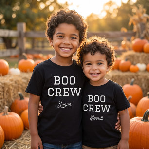 Boo Crew monogrammiertes Halloween Tri-Blend Shirt