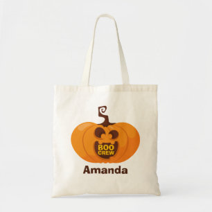 Boo Crew Niedlich Halloween Funny Orange Pumpkin Tragetasche