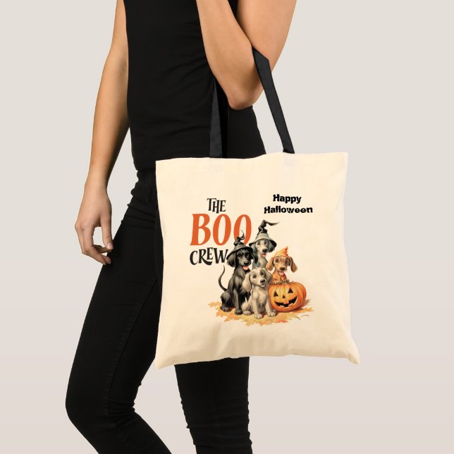 Boo Crew Niedlich Hunde Kinder Halloween Tragetasche (Vorderseite (Produkt))