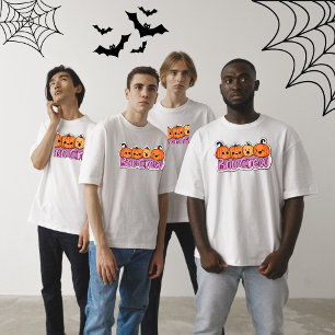 Boo Crew Niedlich Pumpkins Halloween T-Shirt