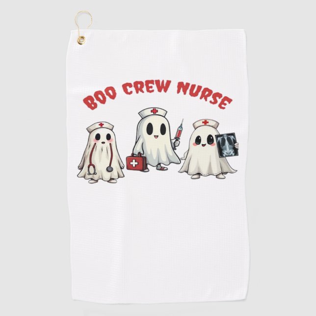BOO CREW NURSE Essenzieller T - Shirt Golfhandtuch (Vorderseite)