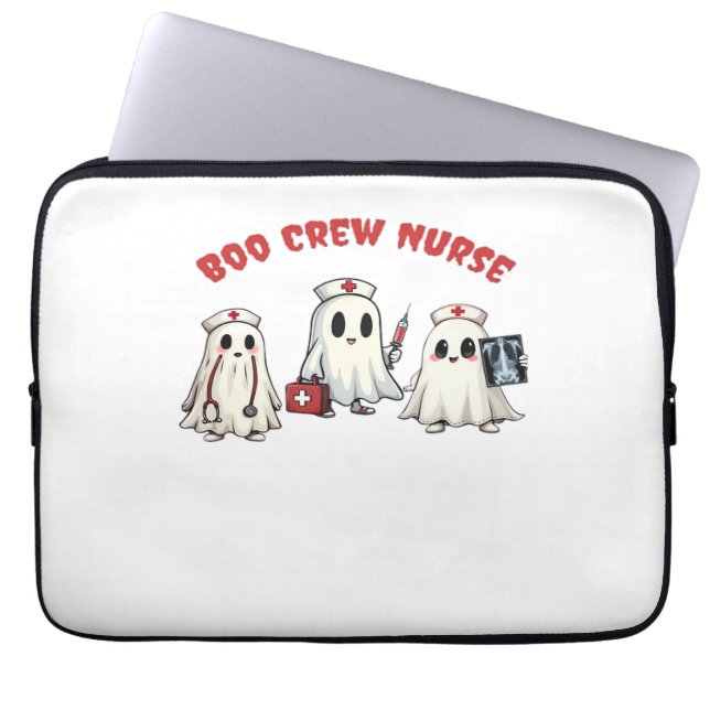 BOO CREW NURSE Essenzieller T - Shirt Laptopschutzhülle (Vorderseite)