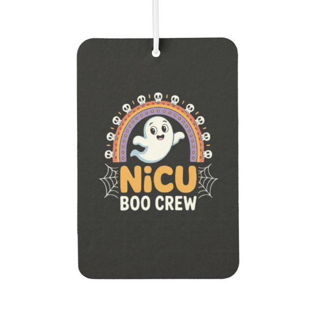 Boo Crew Nurse Halloween for Nurses Ghost Essentia Autolufterfrischer (Vorderseite)