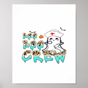 Boo Crew Nurse Halloween Ghost Funny Classic T Poster
