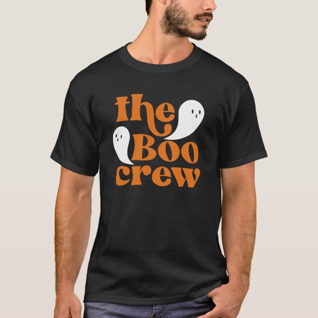 Boo Crew Orange Halloween Familie Matching T-Sh T-Shirt (Vorderseite)