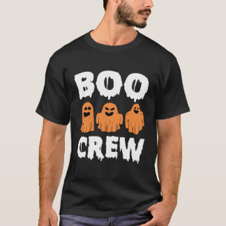 Boo Crew Orange Halloween Familienmatte T-Shirt