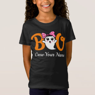 Boo Crew Orange Halloween Familienmatte T-Shirt