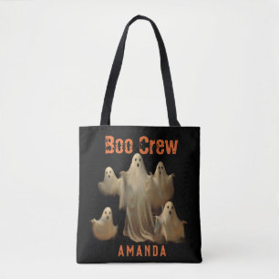 Boo Crew Personalisierte Namens-Halloween-Tasche