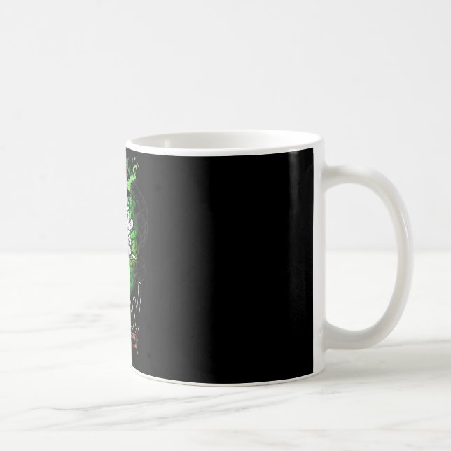 Boo-Crew schwarzer Geist Halloween-Geist-Geist-Bek Kaffeetasse (Rechts)