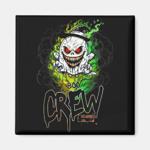 Boo-Crew schwarzer Geist Halloween-Geist-Geist-Bek Magnet