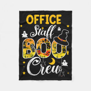 Boo Crew Spaß Halloween Matching Costu für Büroang Fleecedecke