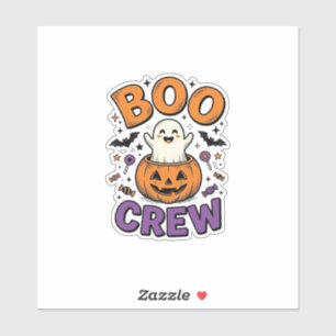 Boo Crew Süße Geister-Kürbis Halloween-Shirt Desig Aufkleber