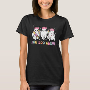 Boo Crew Süße Krankenschwester Geist Shirt Lustige