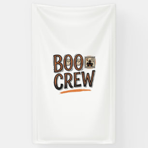 Boo Crew Vintage Halloween Gravur Shirt Design_ Banner