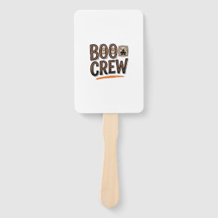 Boo Crew Vintage Halloween Gravur Shirt Design_ Fächer
