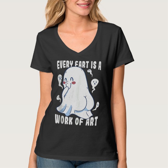 Boo Cute ghost Every fart is a work of art Tank To (Vorderseite)