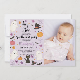 Boo Day 1. Geburtstag Einladung Niedlich Ghost H