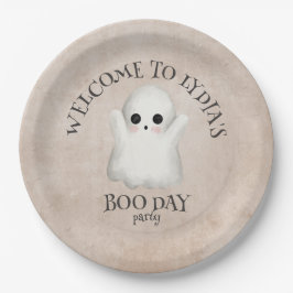 Boo Day Kawaii Ghost Halloween Geburtstag Pappteller