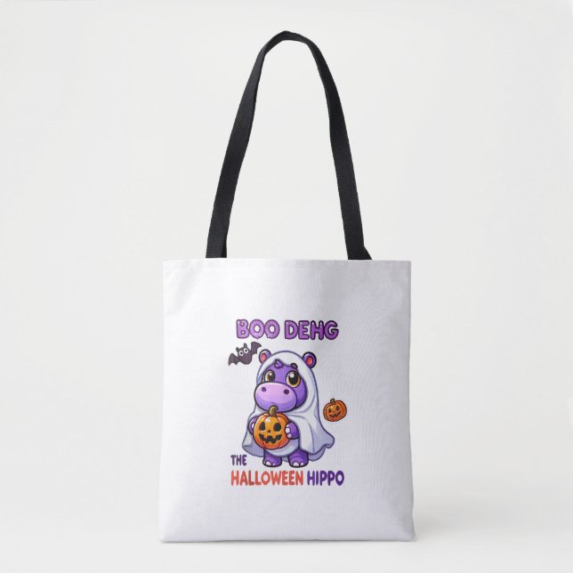 Boo Deng Das Halloween Hippo Niedlich Bouncy Pig C (Vorderseite)
