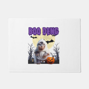 Boo Deng Moo Deng Niedlich Baby Pygmy Hippo Hallow Fußmatte