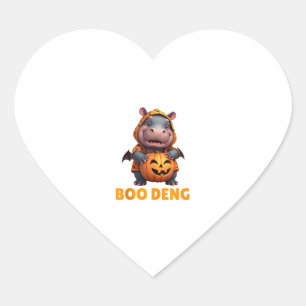 Boo Deng T-Shirt Funny Moo Deng Kostüm Baby Hippo Herz-Aufkleber