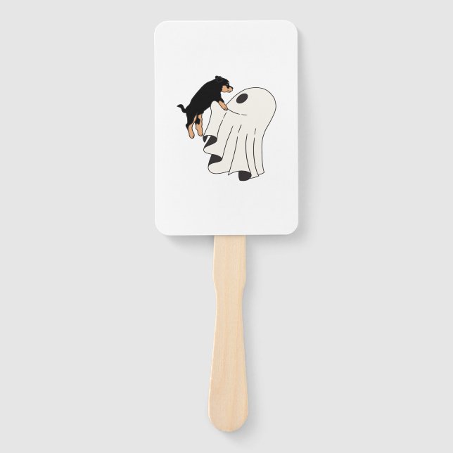 Boo Dog Halloween Hund Spooky Fächer (Vorderseite)