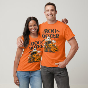Boo-Dozer Halloween Baughost Pumpkin T-Shirt