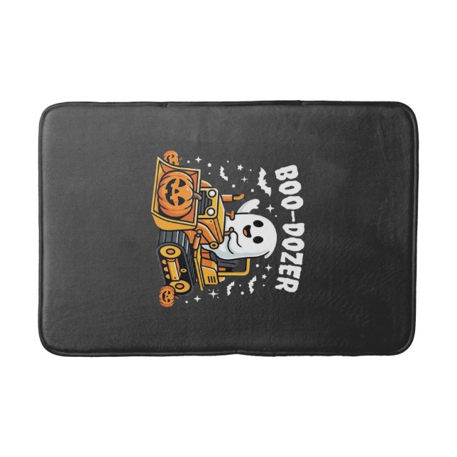 Boo Dozer Halloween Geist Bulldozer_1 Badematte (Vorderseite)