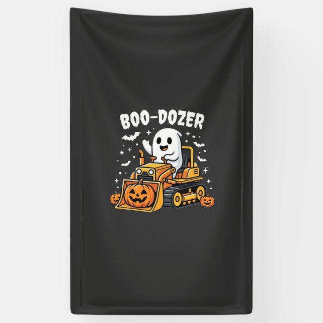 Boo Dozer Halloween-Geist-Bulldozer_1 Banner (Vertikal)