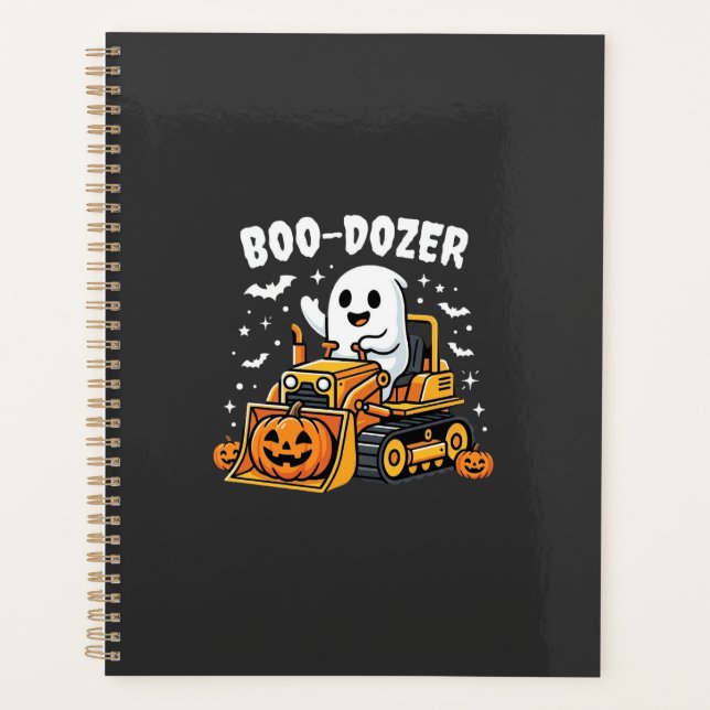 Boo Dozer Halloween-Geist-Bulldozer_1 Planer (Vorderseite)