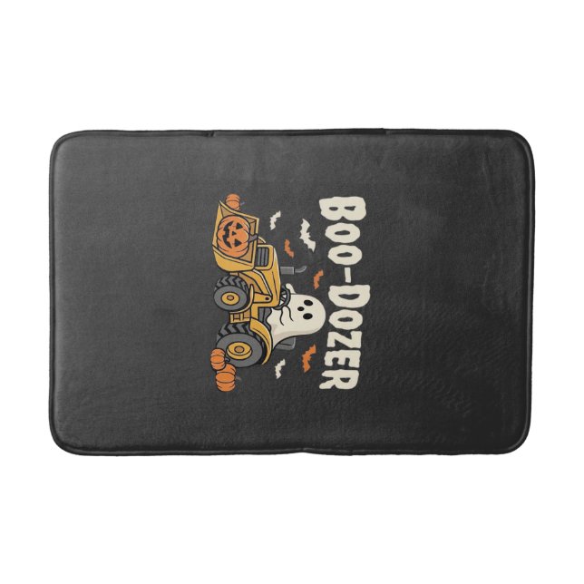 Boo-Dozer Halloween-Geist-Bulldozer-Design_1 Badematte (Vorderseite)