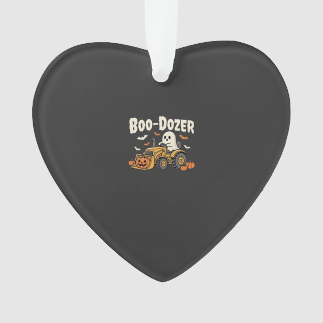 Boo-Dozer Halloween-Geist-Bulldozer-Design_1 Ornament (Vorderseite)