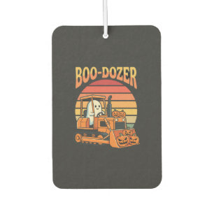 Boo-Dozer Halloween-Geist-Kürbis-Bulldozer Autolufterfrischer