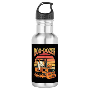 Boo-Dozer Halloween-Geist-Kürbis-Bulldozer Edelstahlflasche