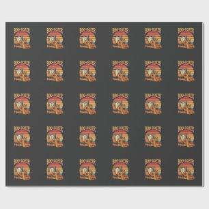 Boo-Dozer Halloween-Geist-Kürbis-Bulldozer Geschenkpapier