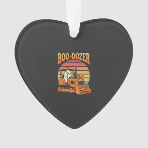 Boo-Dozer Halloween-Geist-Kürbis-Bulldozer Ornament