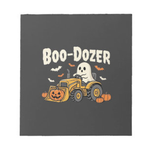 Boo-Dozer Halloween-Geister-Bulldozer-Design_1 Notizblock