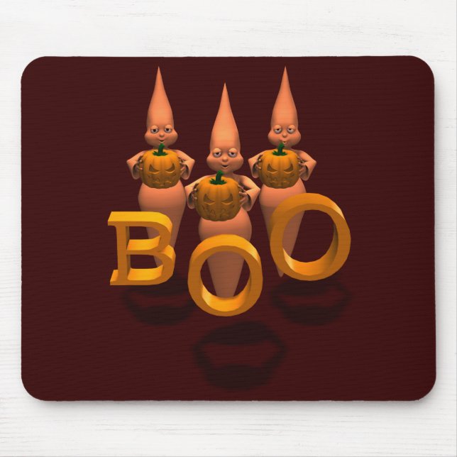 Boo! Drei Niedliche Ghostien Mousepad (Vorne)