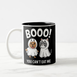 Boo, du kannst mich nicht essen Hunde und Katzen l Zweifarbige Tasse