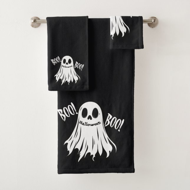 BOO! - Ein grinsender Grinsen Badhandtuch Set (Insitu)