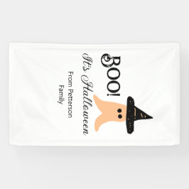 Boo es ist Halloween vom orangefarbenen Geist Banner